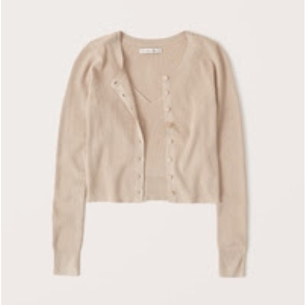 Abercrombie Tank and Cardigan Sweater set